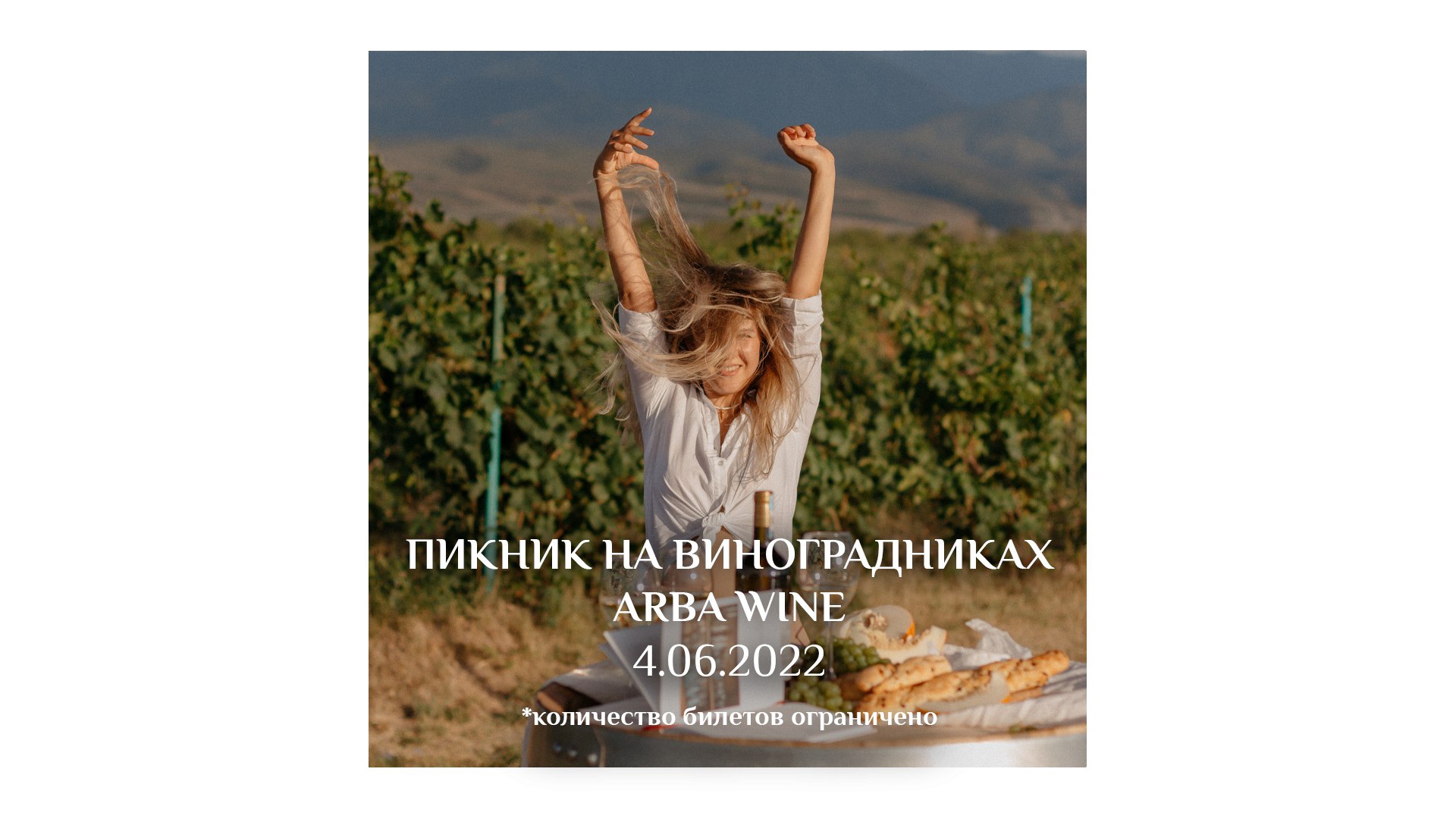 Picnic at Arba Wine vineyards!